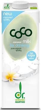 Молоко кокосове органічне, 1 л, TM DR. ANTONIO MARTINS 812721312037 фото