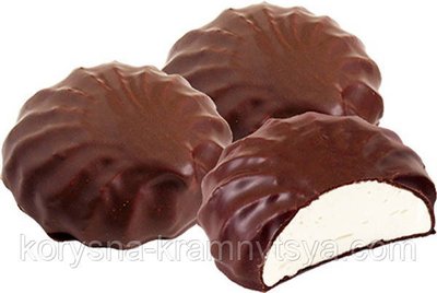 Зефір ванільний в шоколаді, без цукру на стевії "Корисна кондитерська", 600 гр 249515884 фото