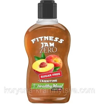 Топінг персиковий Fitness Jam Zero без цукру, 200 гр 1797648308 фото