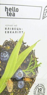 Чай пакетований листової "Ялівець-евкаліпт", 50 р, TM HELLO TEA 812721312094 фото