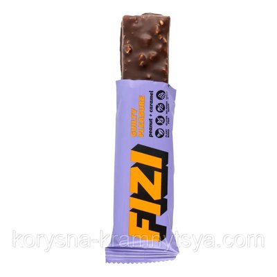 Батончик шоколадний "Арахіс-карамель" ТМ Fizi, 45 гр 1666728855 фото