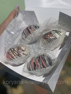 Набір шоколадних бомбочок з маршмелоу та какао, 2 шт 1829223259 фото
