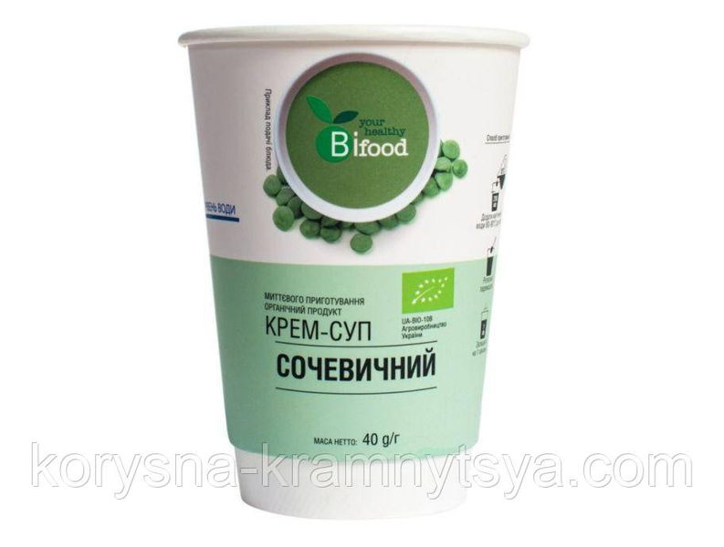 Крем-суп сочевичний органік BiFood, 40 гр 1887145870 фото