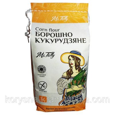 Борошно кукурудзяне без глютену Ms. Tally 1 кг 4068263 фото