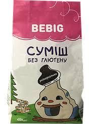 Суміш для випічки без глютену Універсальна, 450 г, BEBIG 812721311939 фото