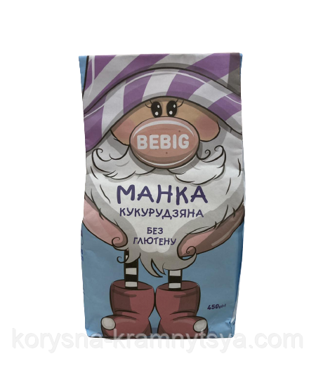 Манка кукурудзяна без глютену TM BEBIG, 450 гр 812721312395 фото