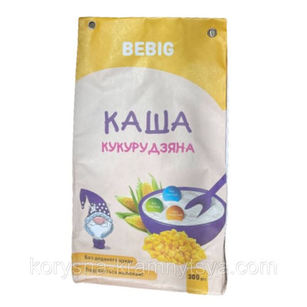 Каша кукурудзяна без глютену TM BEBIG, 300 гр 1788780145 фото